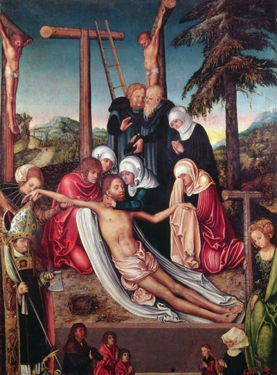 Die Beweinung Christi von Lucas Cranach the Elder